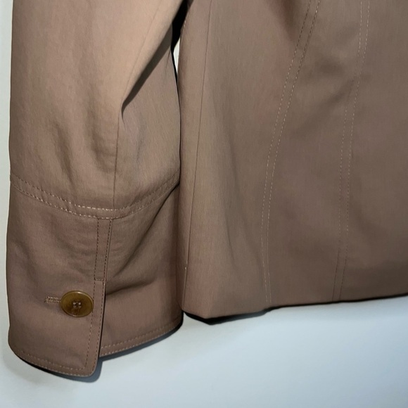 Anne Klein Chestnut Brown Button Front Blazer Size 10 - Picture 6 of 9